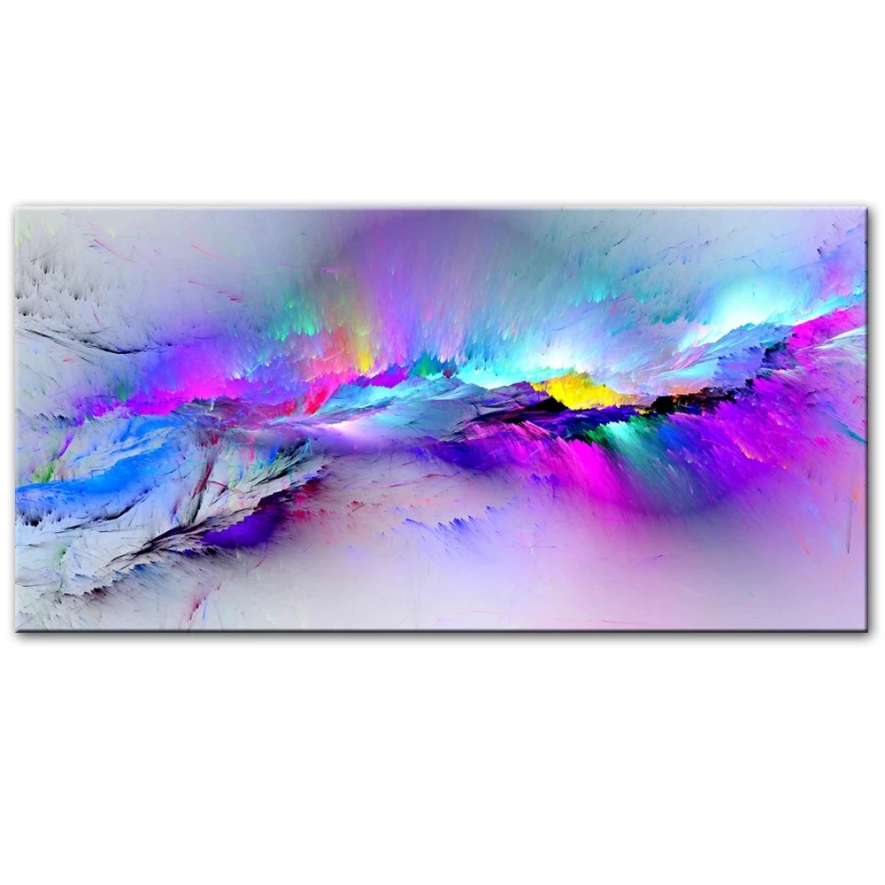 

Abstract Wall Art Canvas Prints Colorful Cloud Canvas Paintings On The Wall Posters And Prints Decorative Pictures For Bed Room