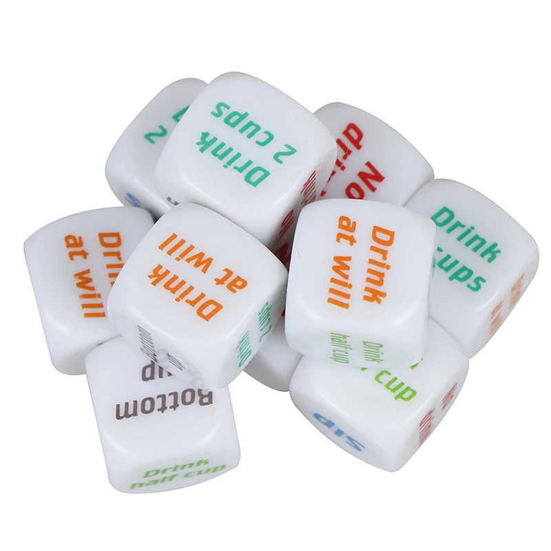 2pc Adult Game Lovers Bar Party Pub Drink Decider Fun Novelty Toys Drinking Wine Mora English Dice Games Gambling | Игрушки и хобби