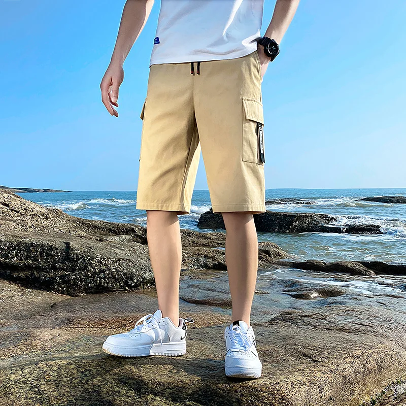 

Men 2021 new tooling shorts men's sports pants Korean version of the trend summer casual pants camouflage loose straight cotton