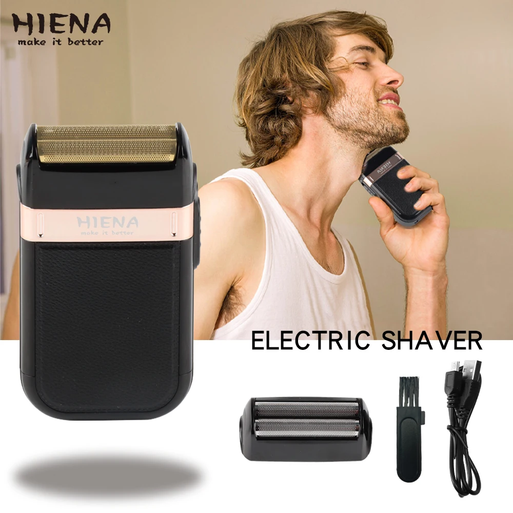 

Electric Shaver Trimmer For men USB hair clipper Men's shaver Barber professional Razor Reciprocating Foil Shaving Machine HIENA