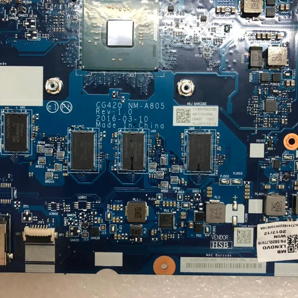 Материнская плата для ноутбука 110-14IBR ЦП N3060 номер NM-A805 5B20L45724 5B20L58975 5B20L77416 5B20L45739