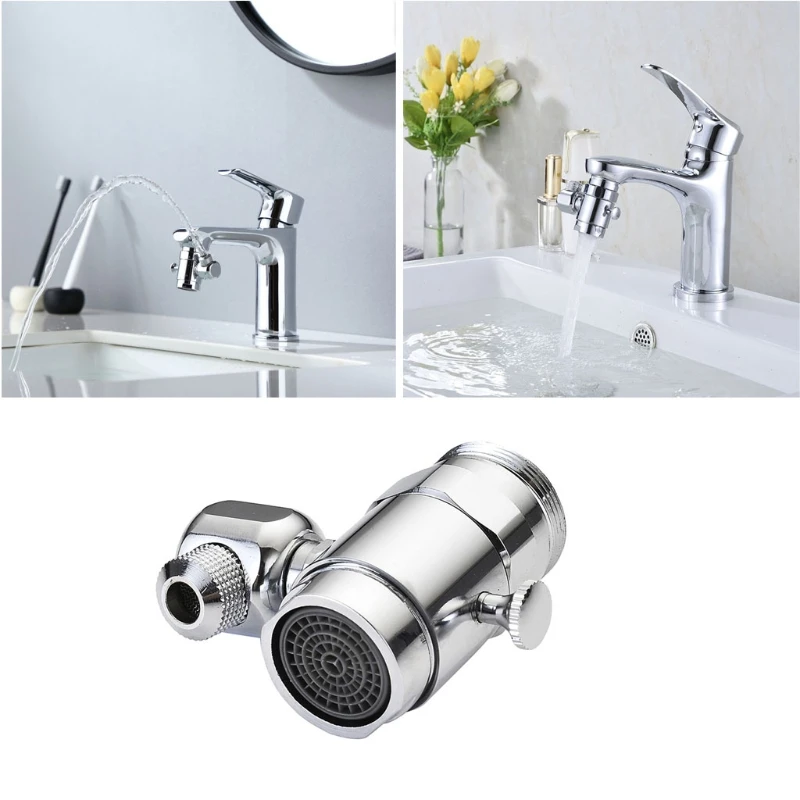 

Universal Filter Faucet Rotatable Filter Nozzle Swivel Head Replacement Anti-Splash Tap for G1/2 Connector Stream