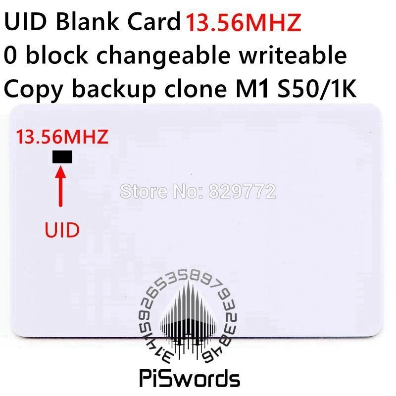 NFC M1 S50 RFID карта идентификатор пользователя сменная nfc блок 0 многоразовая
