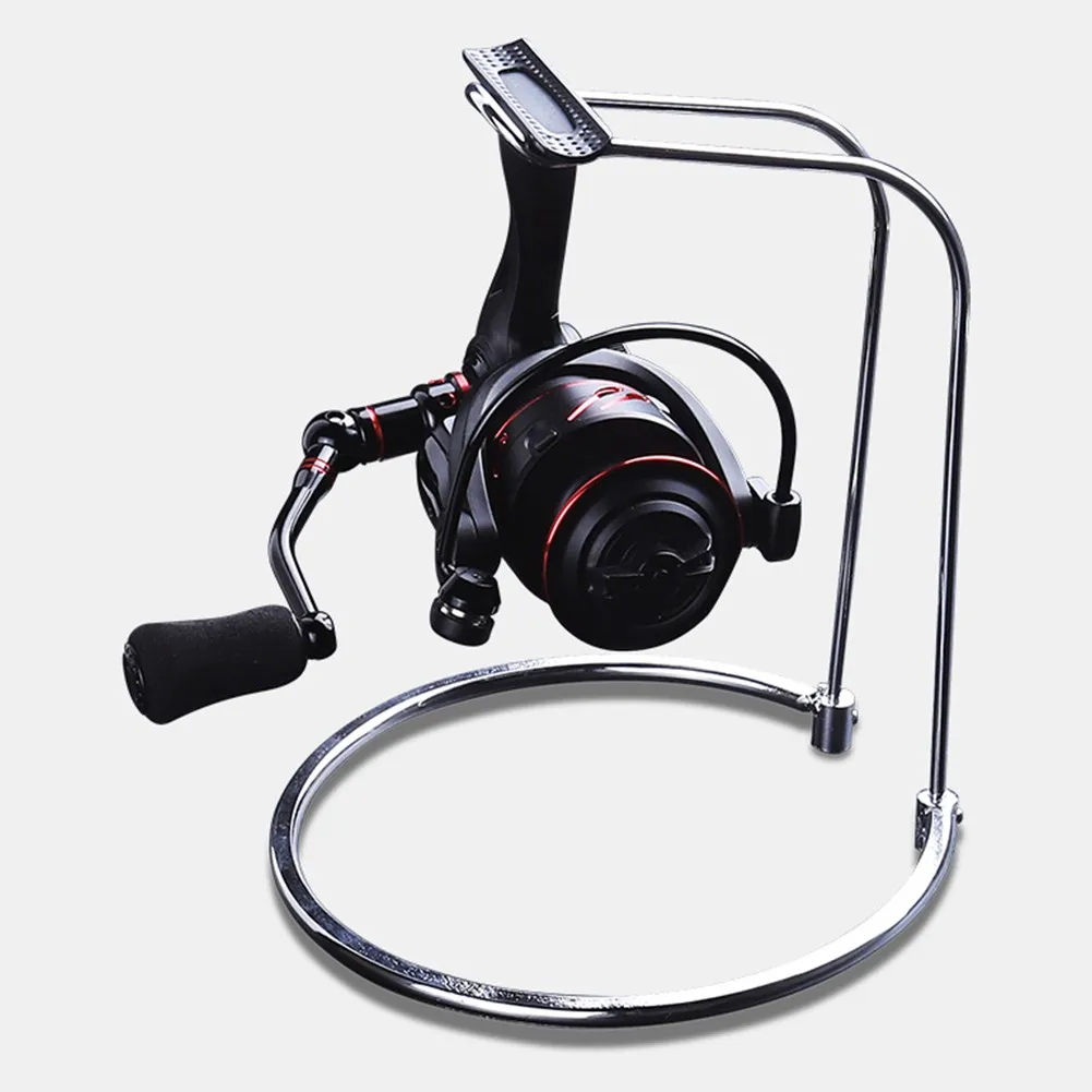 

Fishing Wheel Gear Rack Holder Stainless Steel Fish Spinning Reel Display Stand 15x18 Cm Detachable Fishing Wheel Stand Pesca