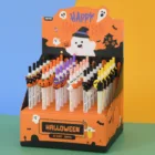 Гелевая ручка в подарок на Хэллоуин, симпатичная креативная гелевая ручка в виде светящегося черепа, принадлежности для школы и офиса, ручки Милая Тыква