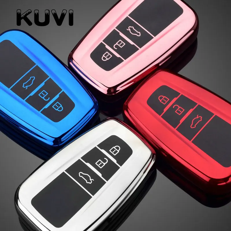 Новый автомобиль ТПУ ДИСТАНЦИОННОГО чехол держатель для ключа Toyota CHR Prado 2017 2018 Prius