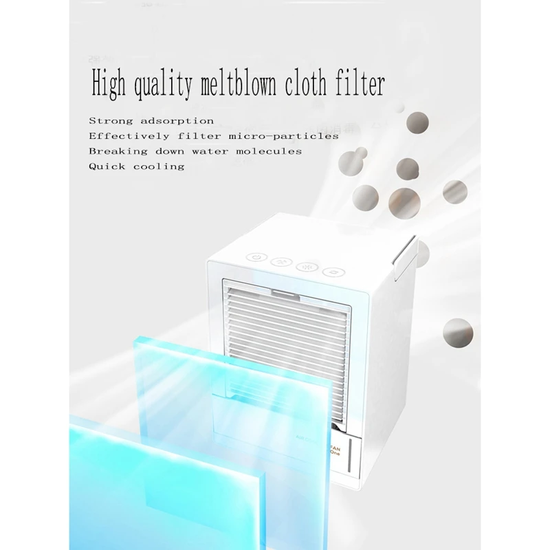 

Air Cooler Portable Colored Lights Air Conditioner for Office Refrigerating Device