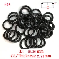 cs 2 21mm id16 36mm 50pcs plastic o ring set nbr gasket fluoro rubber oil and water seal gasket silicone ring seal film