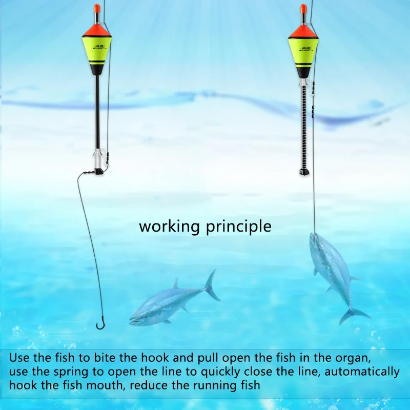 2022 Automatic Fishing Float Portable Fishing Accessories Fast Fishing Bobber Set Fishing Float Device