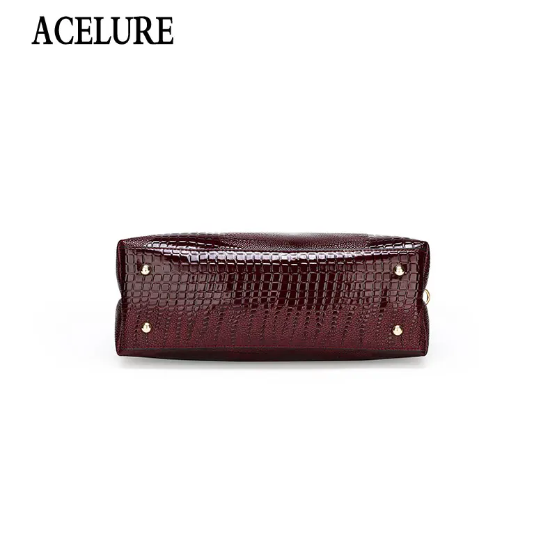 

ACELURE Women's High Quality PU Leather Handbags High Capacity Casual Tote Bag Women Shoulder Shopping Bag Fashion Purse Bags