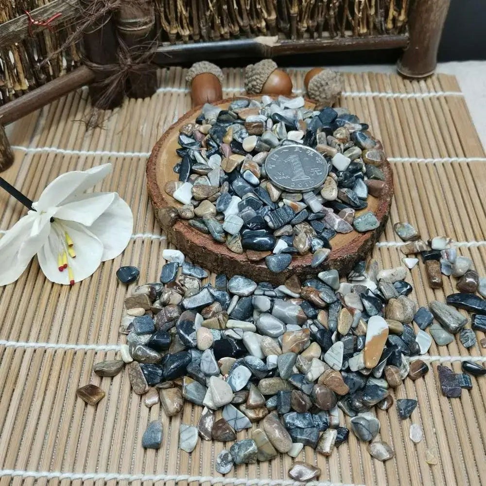 Камень Пикассо гравий качественный Натуральный Кристальный камень украшение