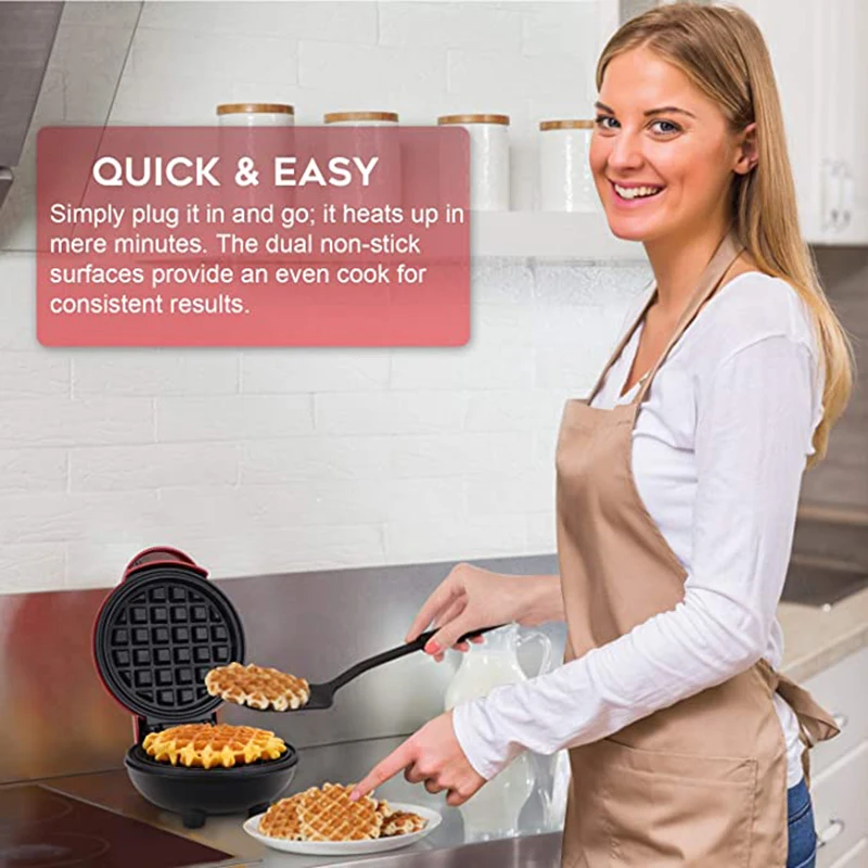 Mini Electric Egg Waffle Maker 220V/110V Sandwich 750W Cooking Appliances Breakfast Iron Gofrera | Бытовая техника