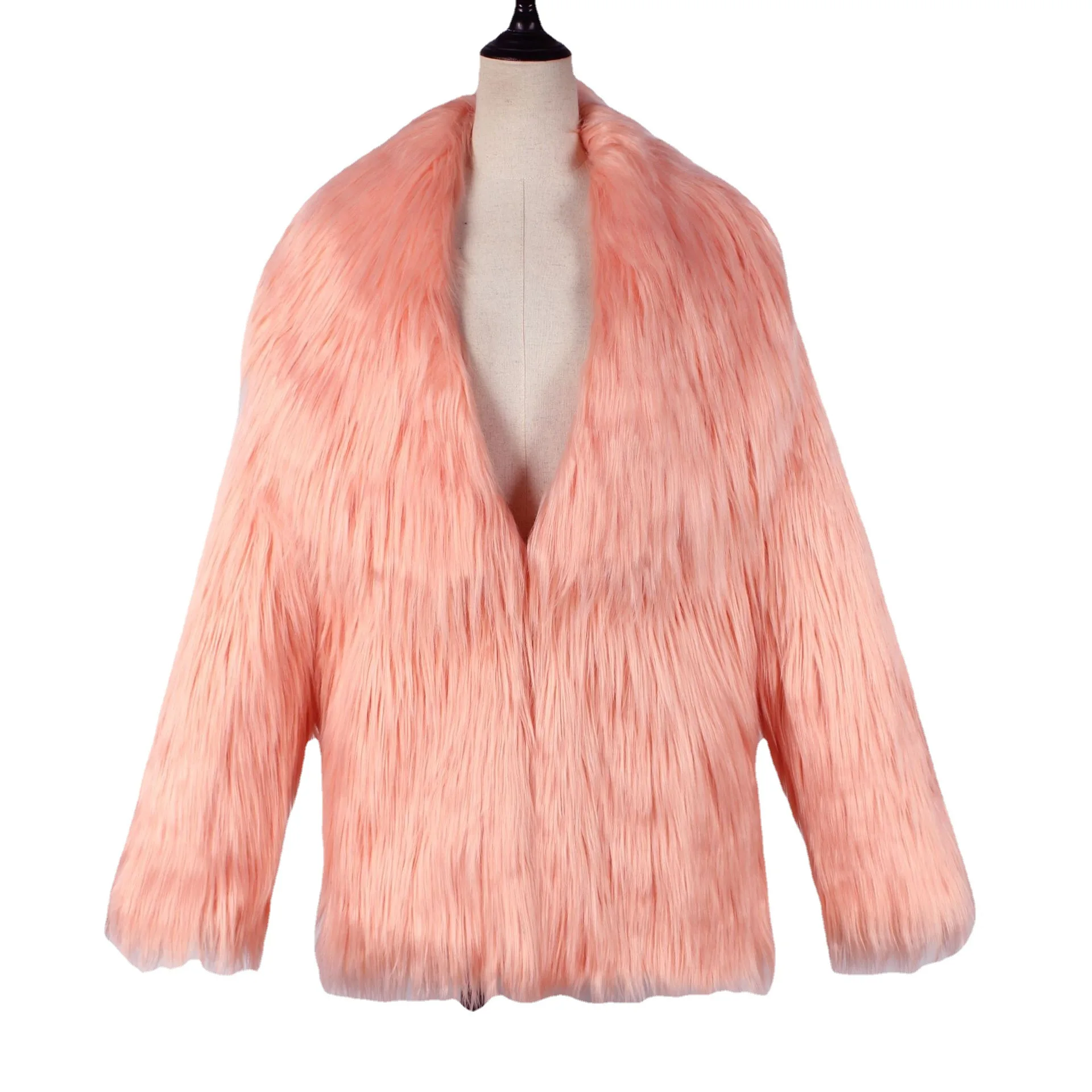 Imitation Fox Fur Long Hair Imitation Fur Coat Coat Plush Coat Beach Wool