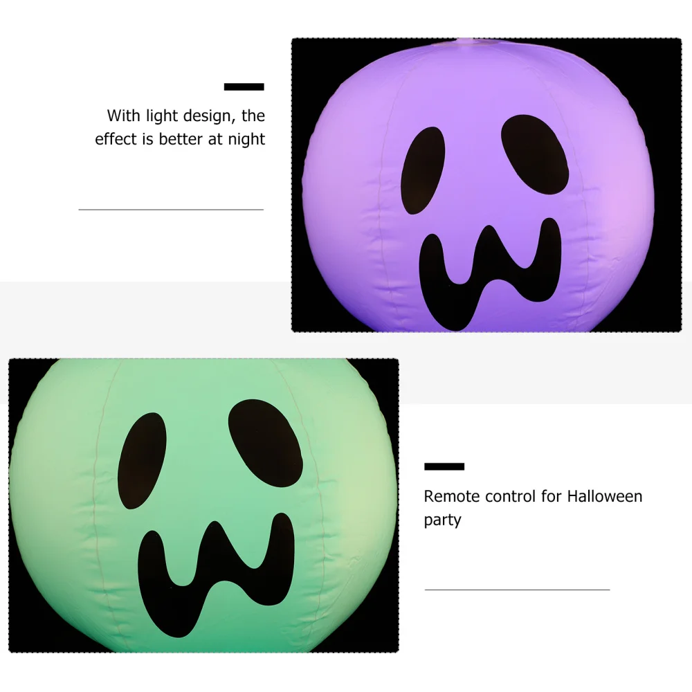 

1pc Halloween Remote Controlling Balloon Light Inflatable PVC Ghost Ball Light