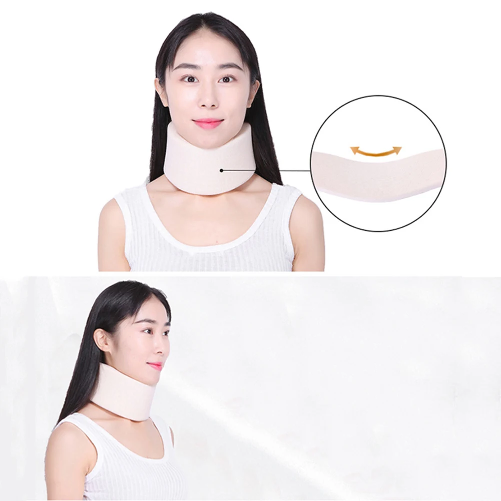 

Cervical Collar Neck Support Brace Soft Foam White Adjustable For Neck Pain Relief Cervical Massager Massager Neck Health Care