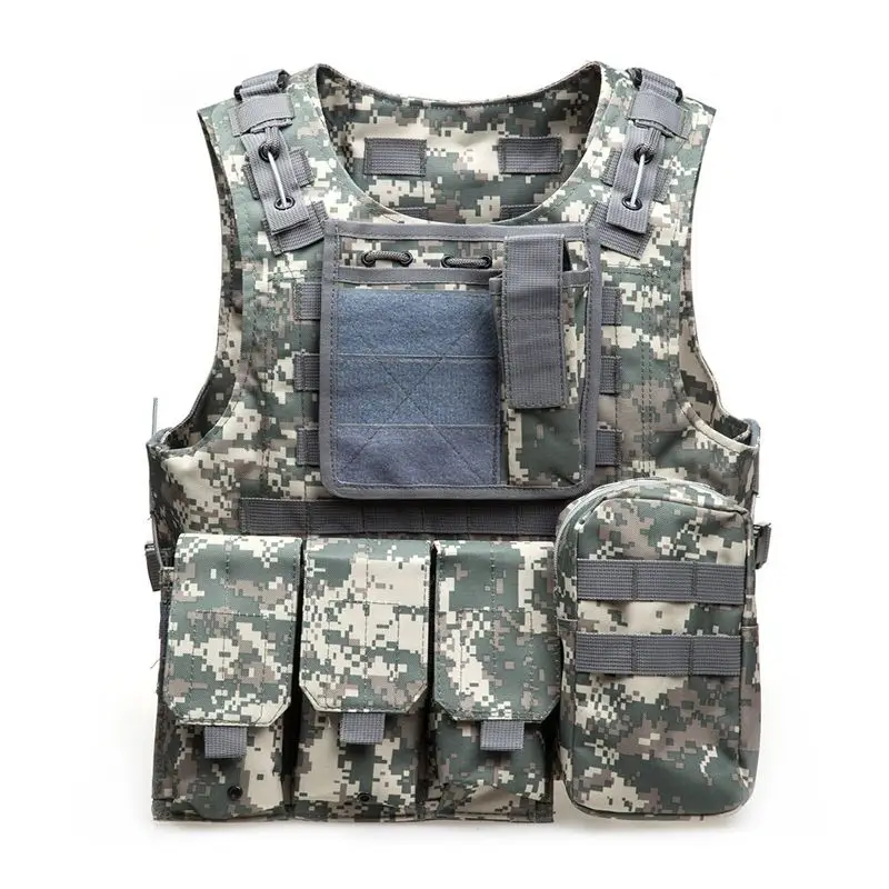 Камуфляжный охотничий военный тактический жилет Wargame Body Molle Armor охотничий жилет CS уличное снаряжение жилет