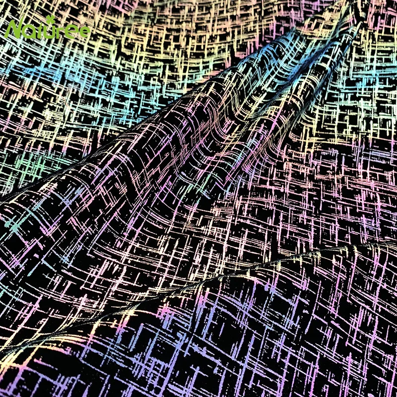 Светоотражающая Рождественская ткань 150 см для шитья своими руками Экологически