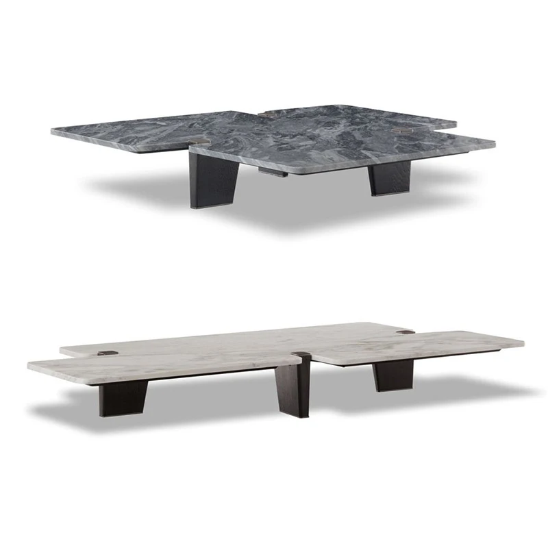 

Living room center table faux marble coffee table designs