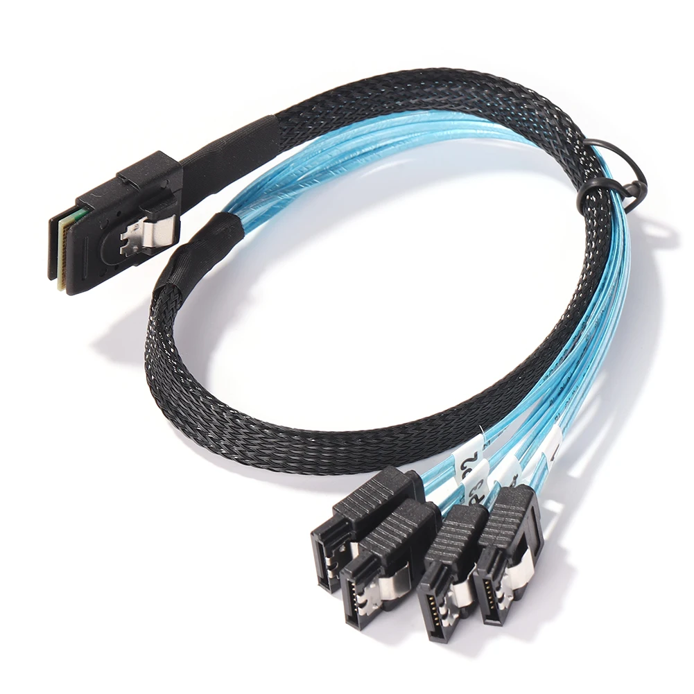 

Кабель SAS SATA Mini-SAS SFF-8687 к кабелю 4 SATA