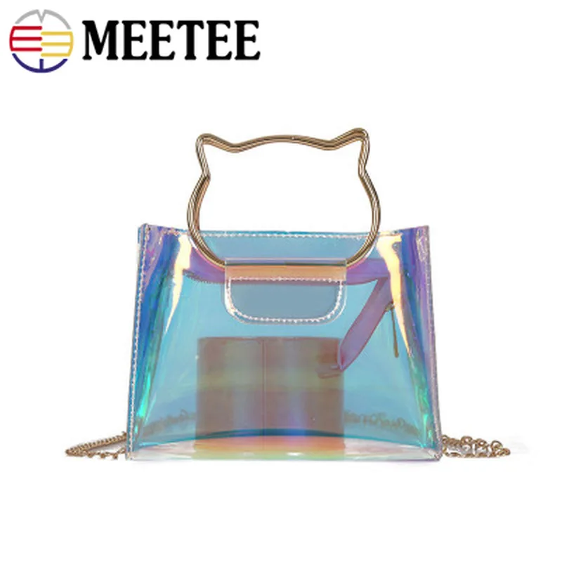 Meetee Ring Metal Bag Handles Buckles For Women Handbag Purse Lock Decoration Clasp Handle Connector DIY Accessories | Дом и сад