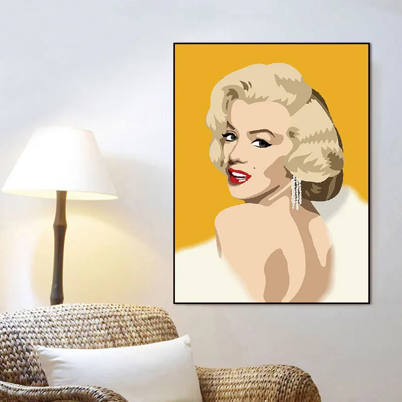 Conisi современные женские звезда холст с Мерилин Монро Картины очаровательные