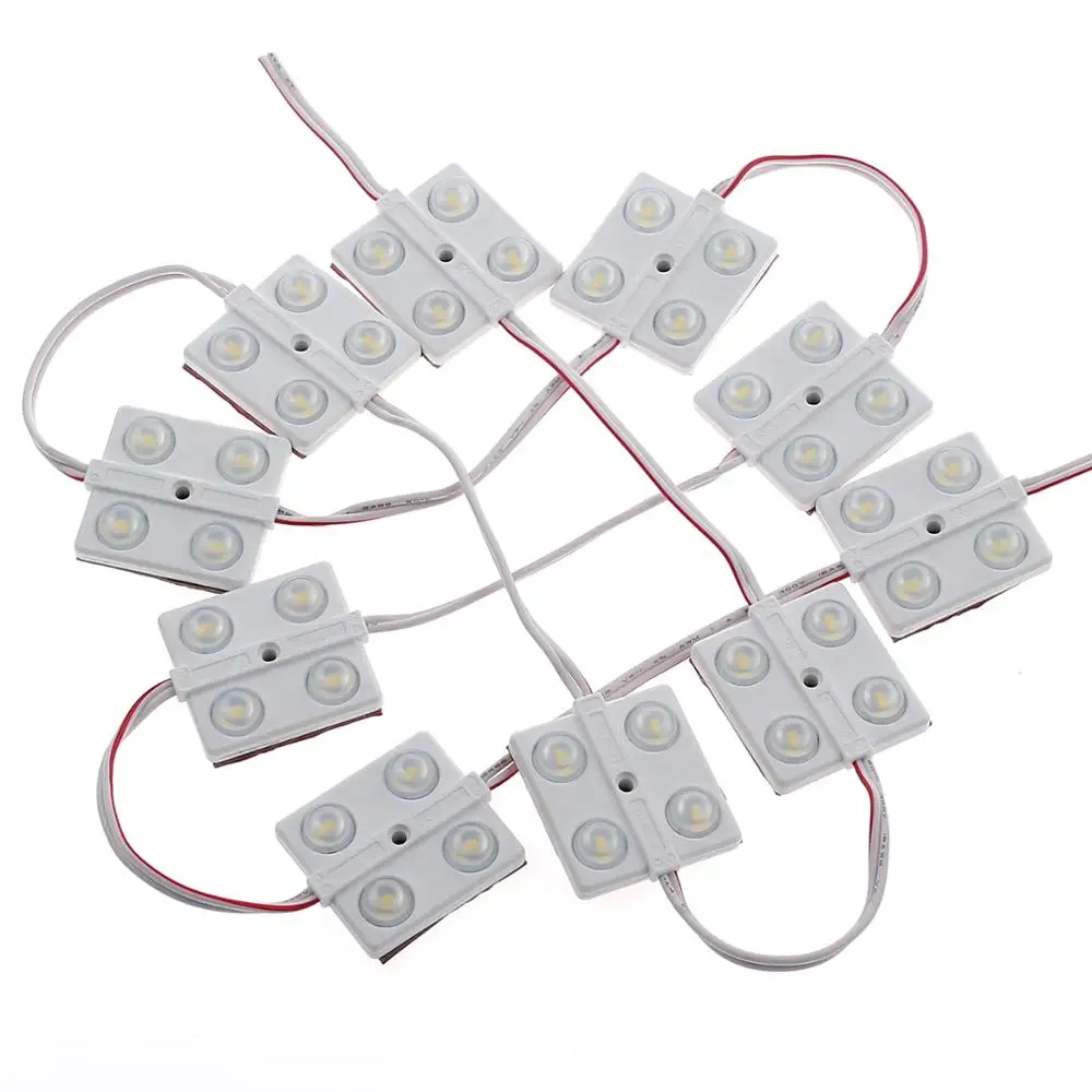 AUTOUTLET 10 pcs 40LED Module LED DC12V Waterproof Advertisement Design Modules White FOR RGB Color Super Bright Lighting | Автомобили и