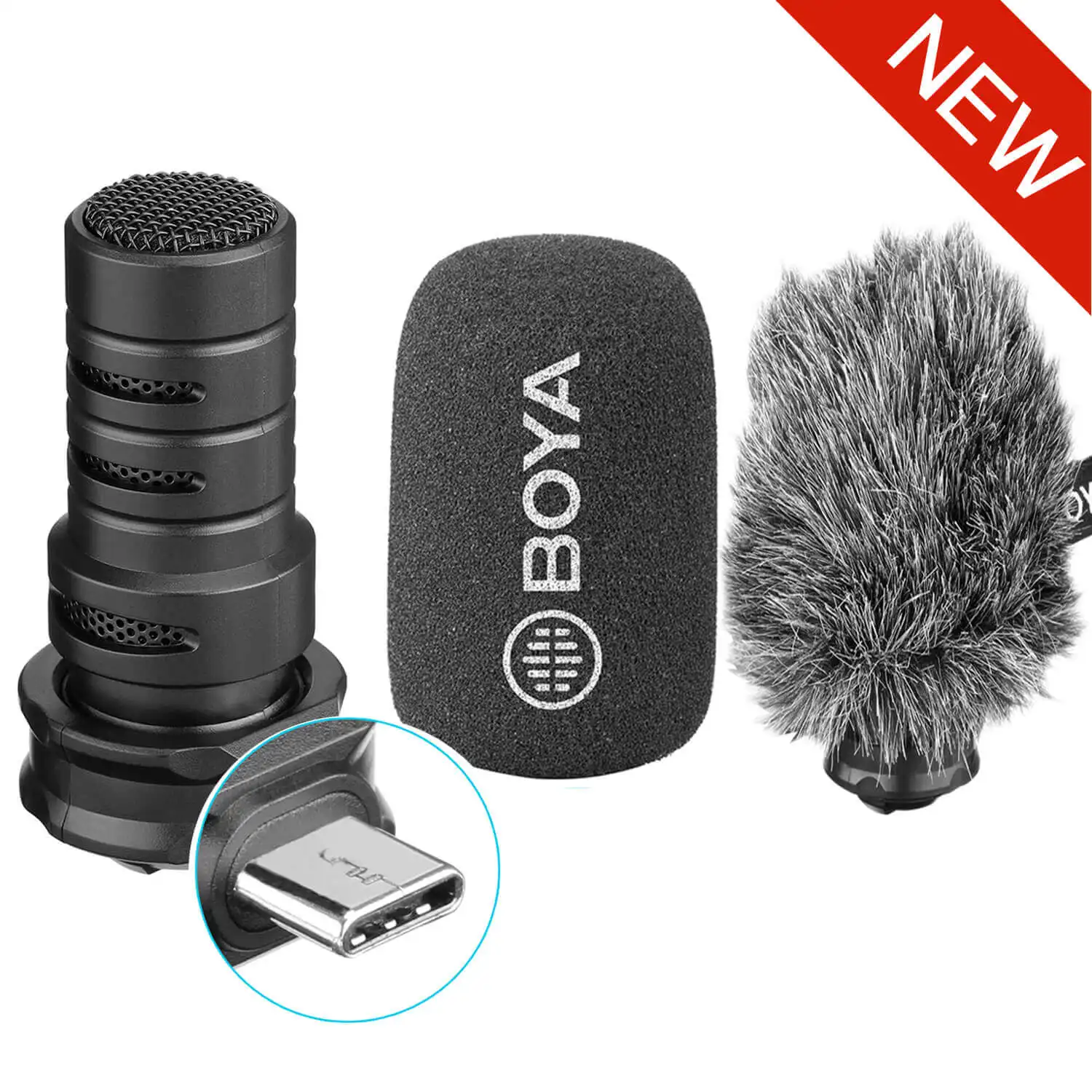 BY-DM100 BOYA BY-DM100 микрофон для Android цифровой конденсаторный стерео микрофон превосходный звук usb type-C устройства записи - Цвет: BY-DM100