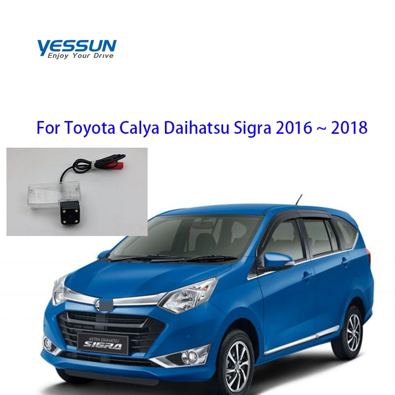 

Камера для номерного знака Yessun для Toyota Calya Daihatsu Sigra 2016 ~ 2018, Автомобильная камера заднего вида, Система помощи при парковке