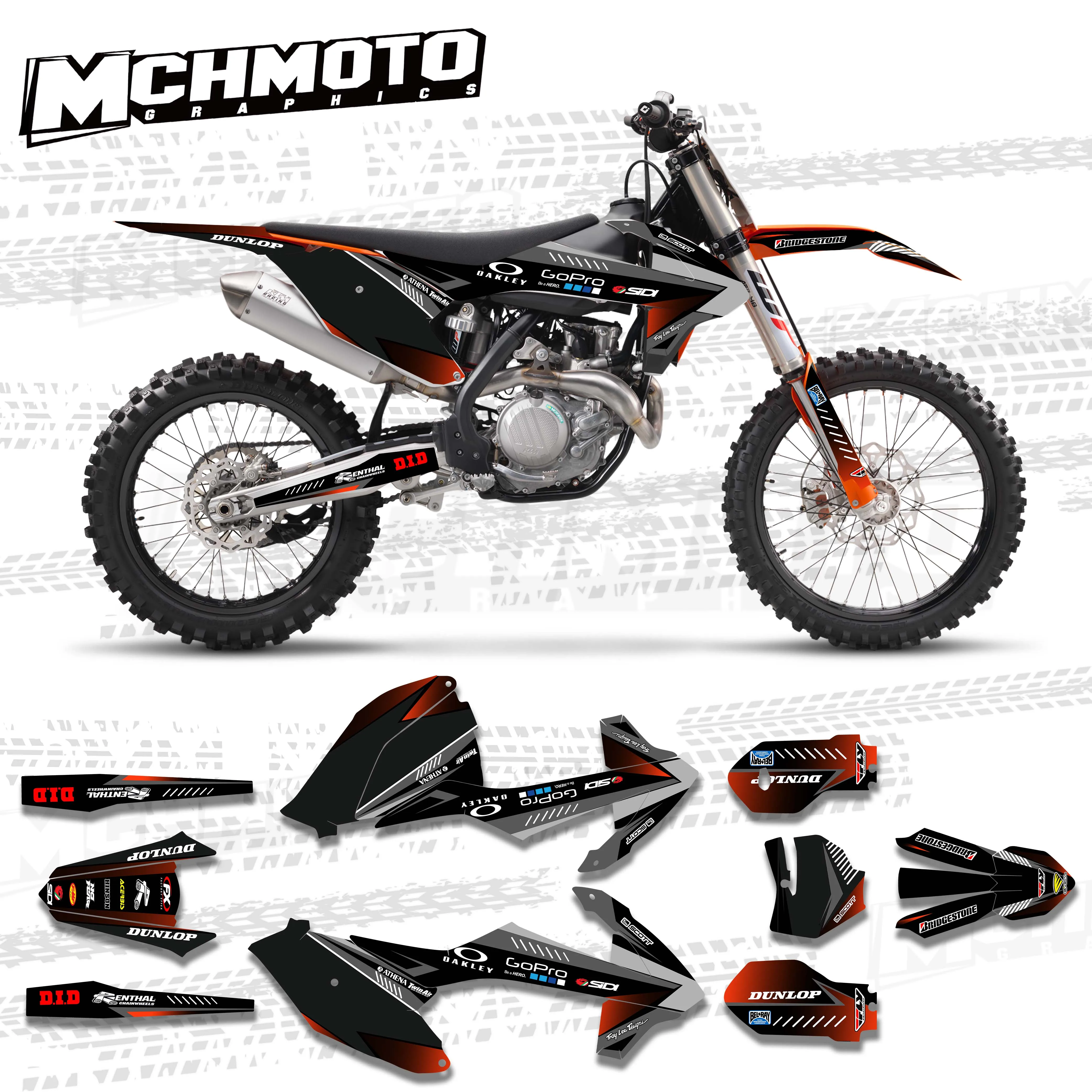 

MCHMFG Graphic Kit for KTM SX85 SX85 2018 2019 2020 Decals