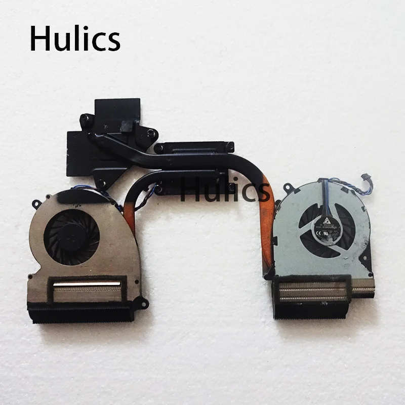 

Hulics Original for HP Envy 17 17-3000 Series laptop cpu cooling heatsink 689993-001 KSB0505HB-BD46 KSB0505HB-BD47