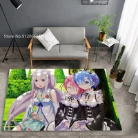 3d print japan anime carpet life in a different world from zero area mats for living room bedroom kid play crawl floor mat decor
