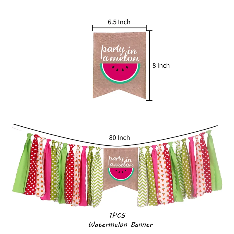 Арбуз в гавайском стиле вечерние украшения латексные шары комплект 1st День