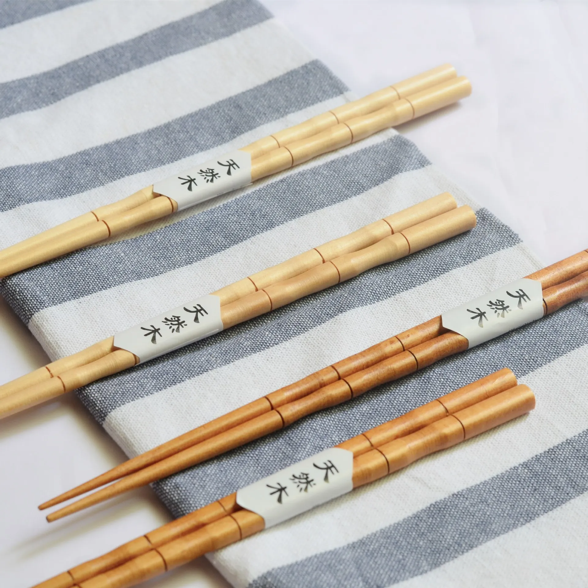Палочки для еды из натурального дерева 4 пары|chopsticks set|wooden chopsticksnatural wood chopsticks |