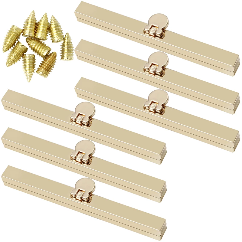 

LMDZ 6Pcs Bag Clasps Purse,4.52Inches Clasp Frame Metal Purse Frame Kiss Clasp Lock, Bag Supplies for Purse Making,Bag Making