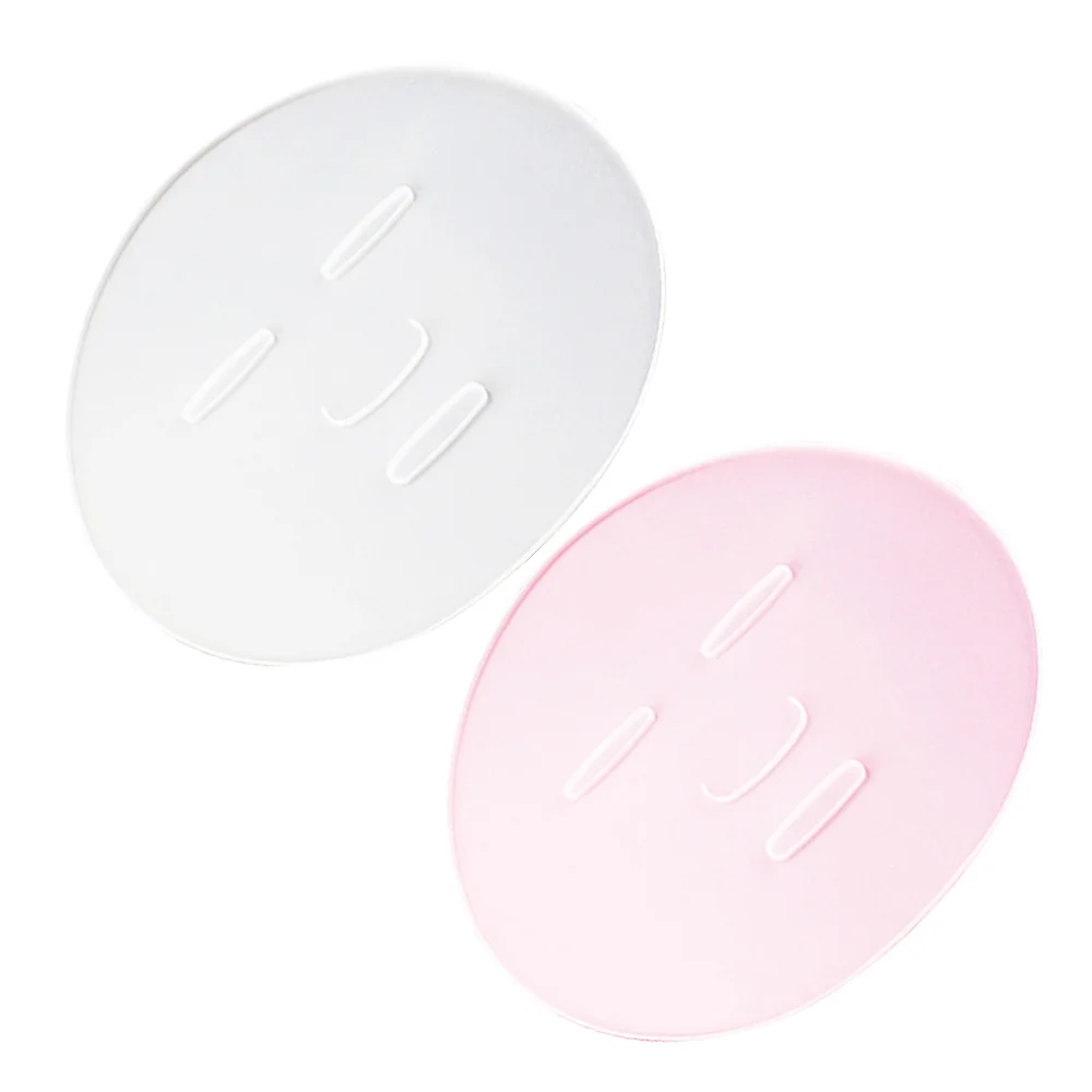 

2Pcs Silicone Mask Tray Makeup Tool Mask Mask Moisturizing Mask Fixed Silicone Film (Random Color)