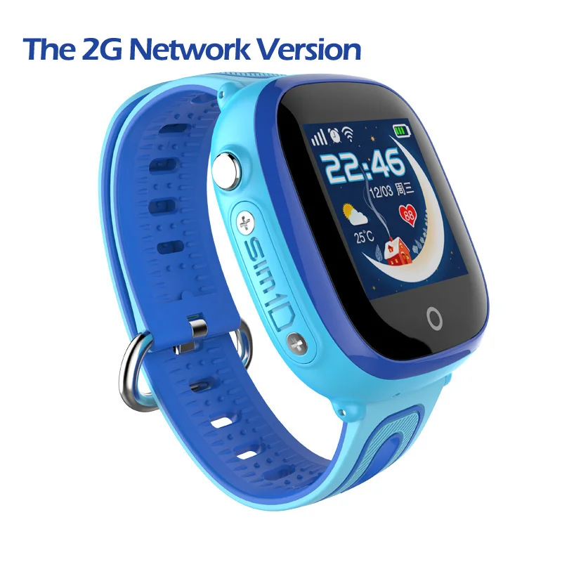 2G Blue IP67 водонепроницаемый смарт 4G Удаленная камера gps Wi-Fi Дети Студенты Наручные часы SOS видео вызов монитор трекер местоположение часы - Цвет: 2G Blue