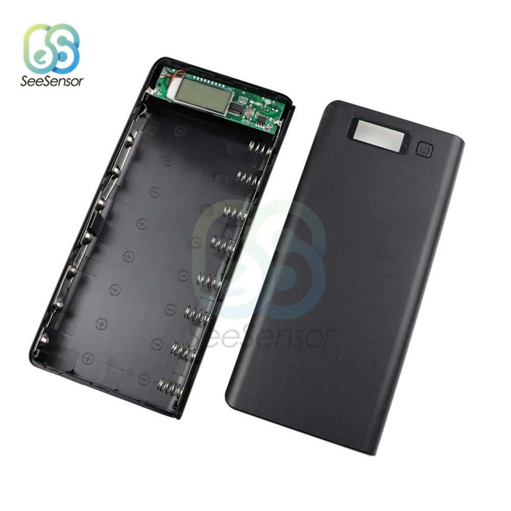 Внешний аккумулятор 8X18650 внешний зарядное устройство двойной USB корпус для