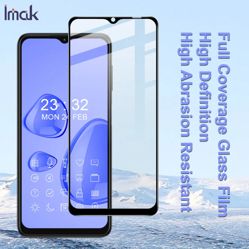 

Imak Pro + чувствительное Сенсорное стекло с полным покрытием для Samsung Galaxy A13 5G закаленное стекло с полным адсорбированием клея