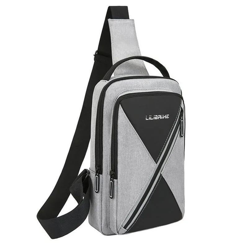

Женская Повседневная сумка-мессенджер через плечо с USB-зарядкой, маленькая нагрудная сумка, рюкзак для кемпинга, езды на открытом воздухе, спортивная сумка XA178TQ