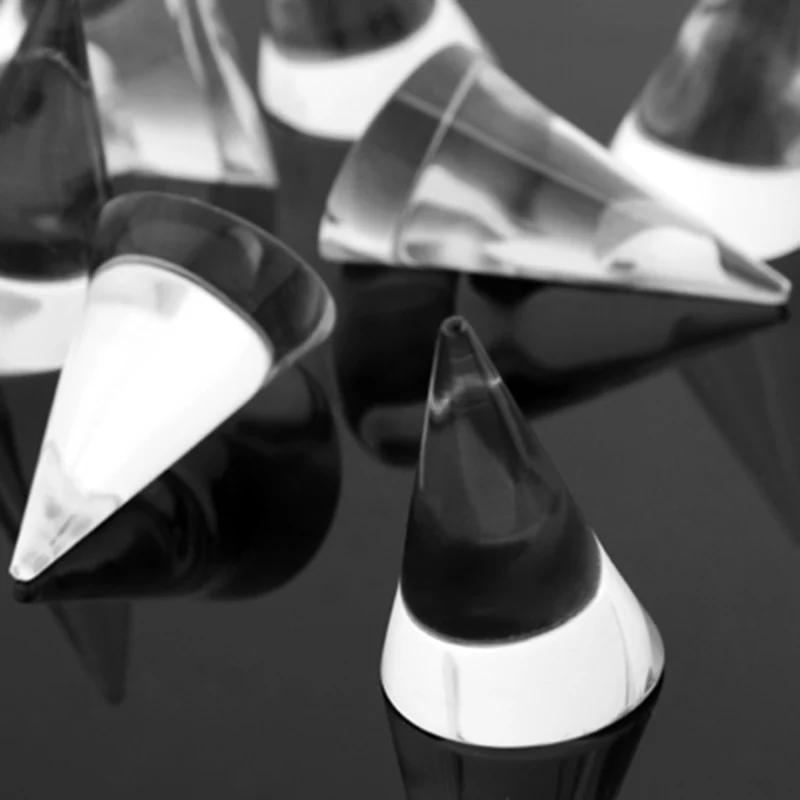 100pcs 25mm Clear Cone Ring Display Stand Showcase Counter Fashion Jewelry Holder Tool Storage porte bijoux | Украшения и