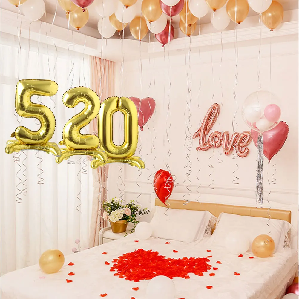 Воздушные шары из фольги в виде цифр 0 9 день рождения Декро для взрослых свадьбы