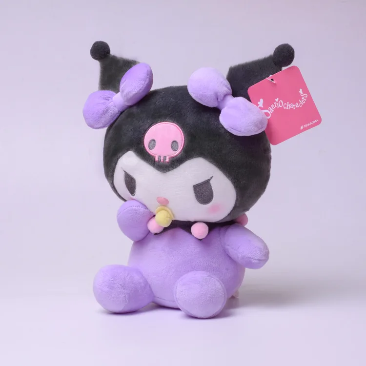 20CM Kawaii Anime Plush Toy Cute Baby Pacifier Bib Kuromi Soft Stuffed Doll Girls Kids Gift | Игрушки и хобби