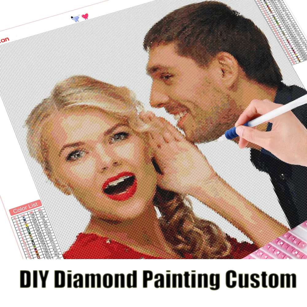 Evershine фото на заказ Алмазная картина 5D DIY Стразы фотографии камни в форме ромба