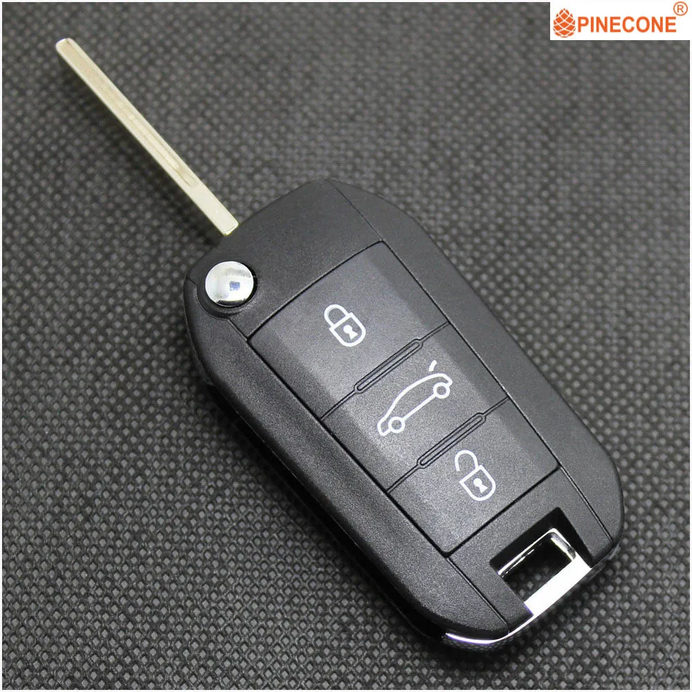PINECONE для PEUGEOT 208 2008 301 308 508 чехол автомобильного ключа Hella 3 кнопки необработанное