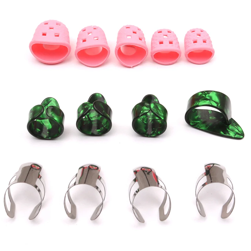 Новинка 13 шт. набор для стартера гитары медиаторы большого пальца защита