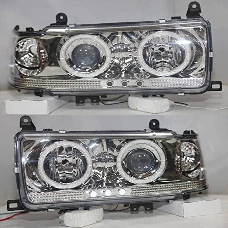

Для Toyota Prado FJ80 LC80 FZJ80 4500 светодиодные фары хромированный корпус 1990-1997 год CN