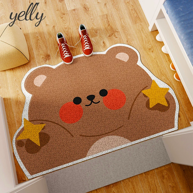 

Semi-circular Entrance Door Mat, Indoor Porch, Pvc Non-slip Foot Mat, Door Outer Wire Ring, Soil Door Mat, Easy To Clean