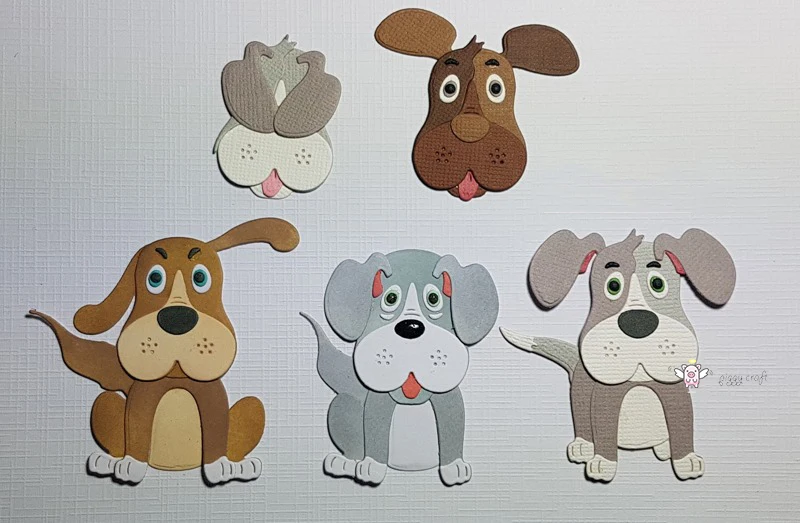 Металлические Вырубные штампы форма для вырезания собака гнездо украшение дома