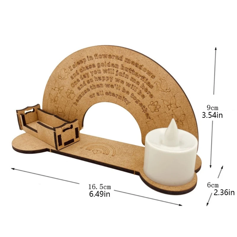 Изысканный деревянный садовый миниатюрный Ландшафтный Орнамент со светильник