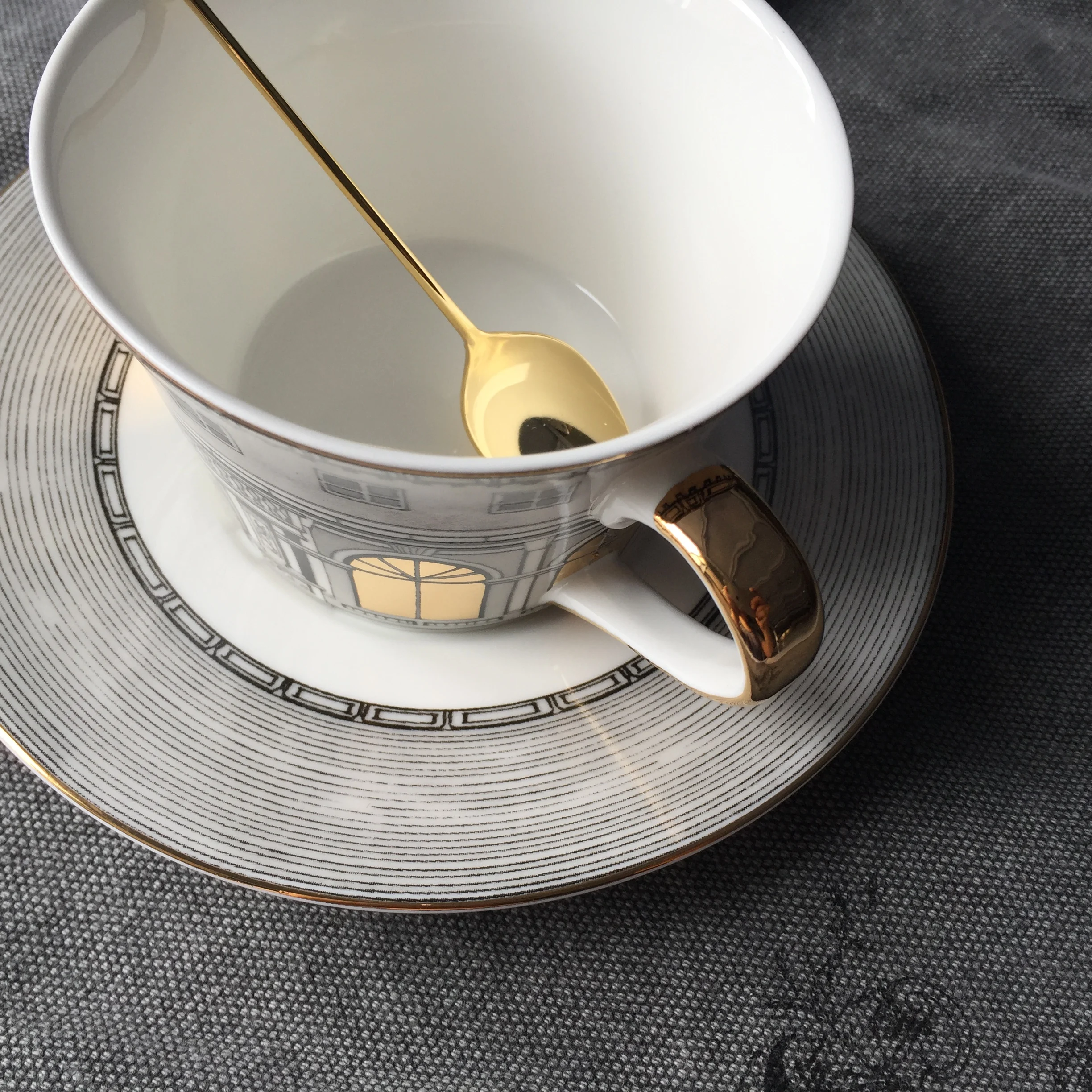 Новая Скандинавская Золотая оконная Ретро лебединый замок Классическая